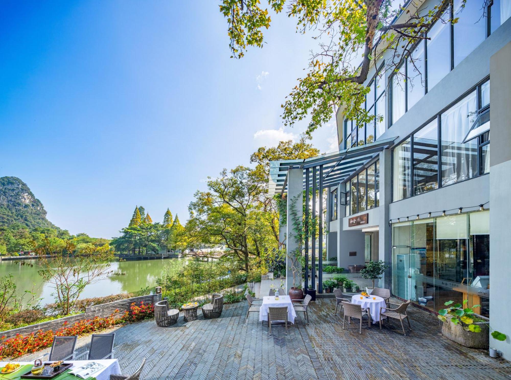 Guilin Heshe Lakeside Resort-Free Pick Up Service Stay Two Nights מראה חיצוני תמונה