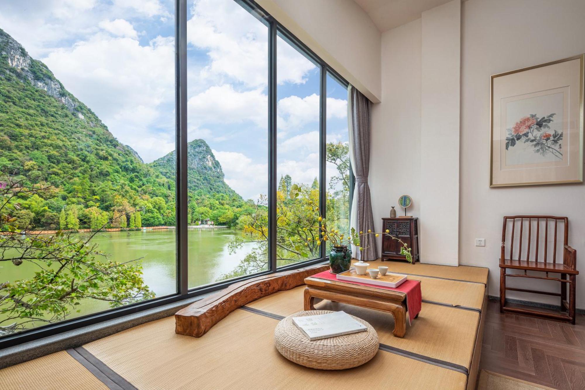 Guilin Heshe Lakeside Resort-Free Pick Up Service Stay Two Nights מראה חיצוני תמונה