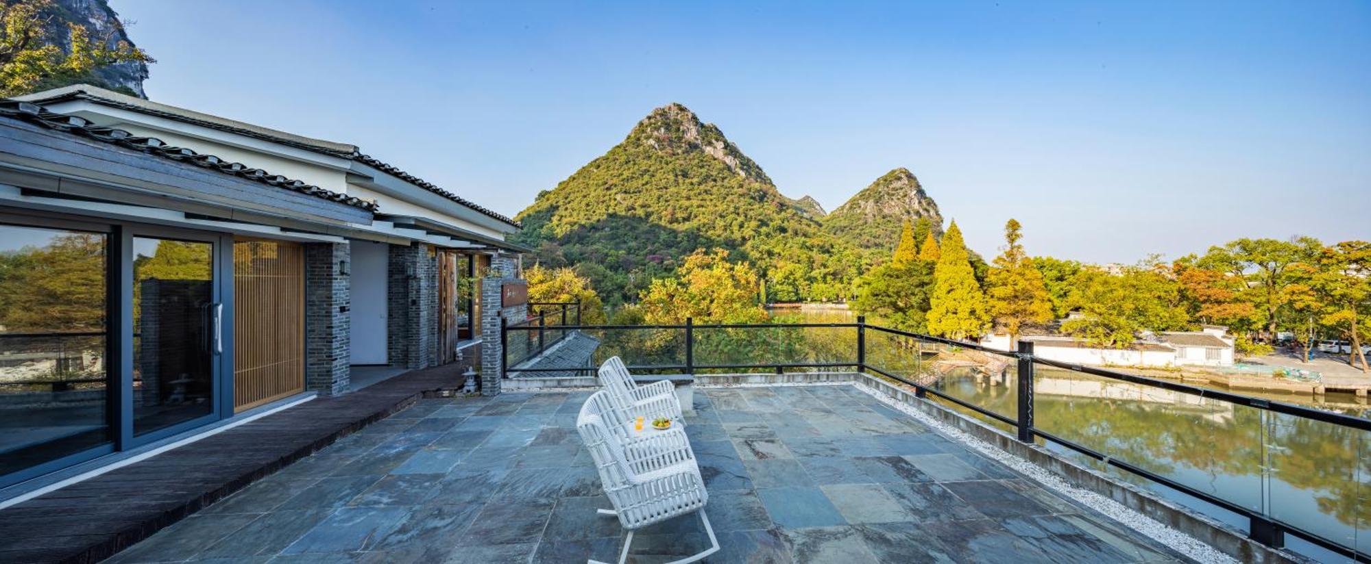 Guilin Heshe Lakeside Resort-Free Pick Up Service Stay Two Nights מראה חיצוני תמונה
